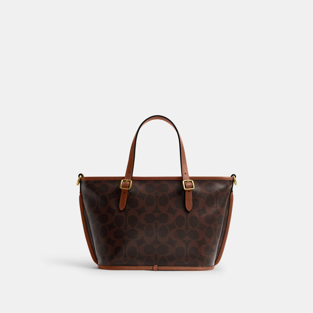 Coach Taxi Tote Bag 21 In Signature Canvas