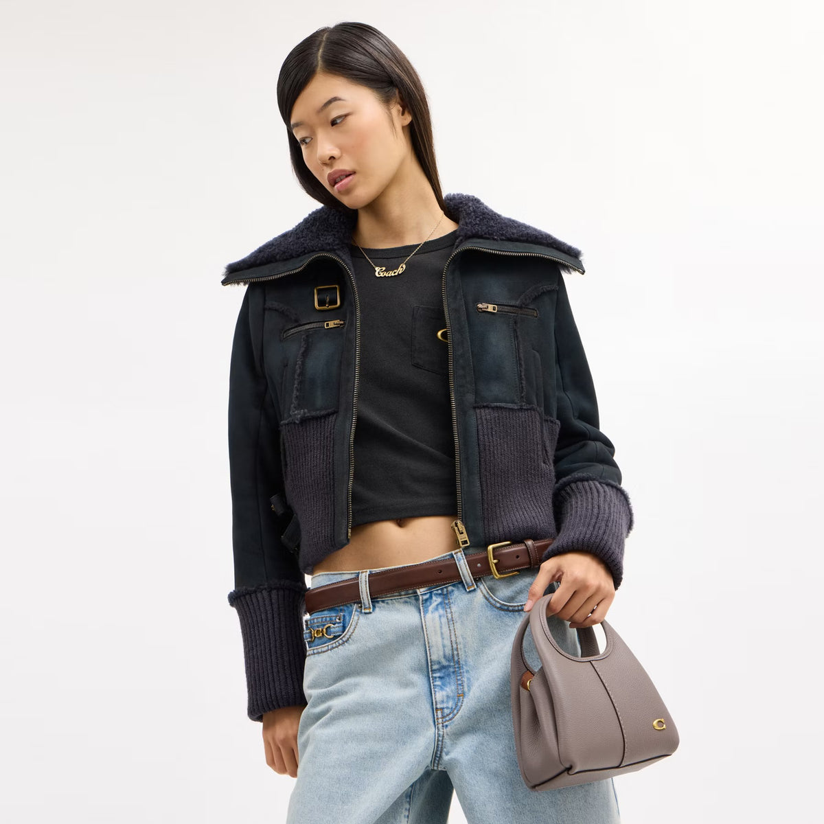 COACH
Lana 19 Shoulder Bag -Grey