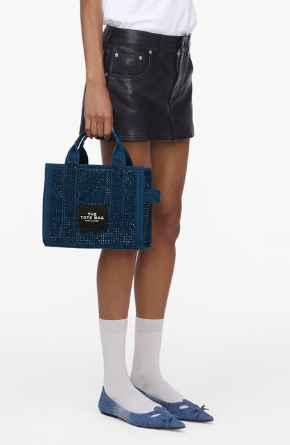 MARC JACOBS
The Crystal Denim Tote Bag - Small