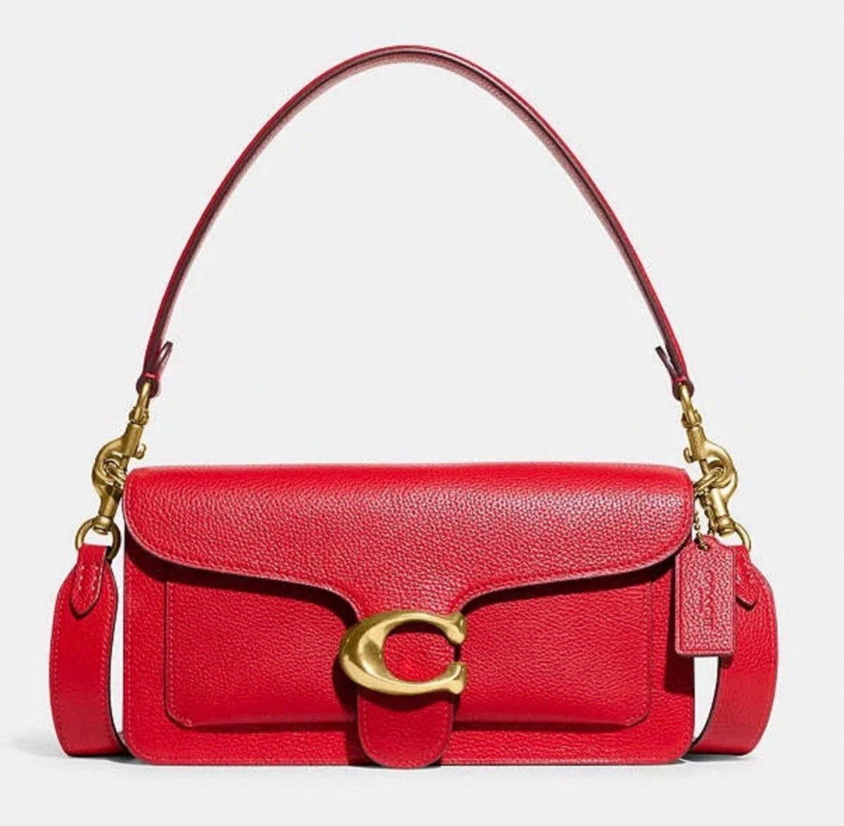 Coach Tabby Shoulder Bag 26 Red Leather Crossbody Bag