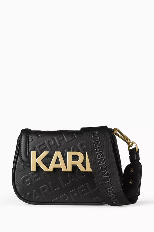 Karl Lagerfeld - K/Letters black bag with logo accent