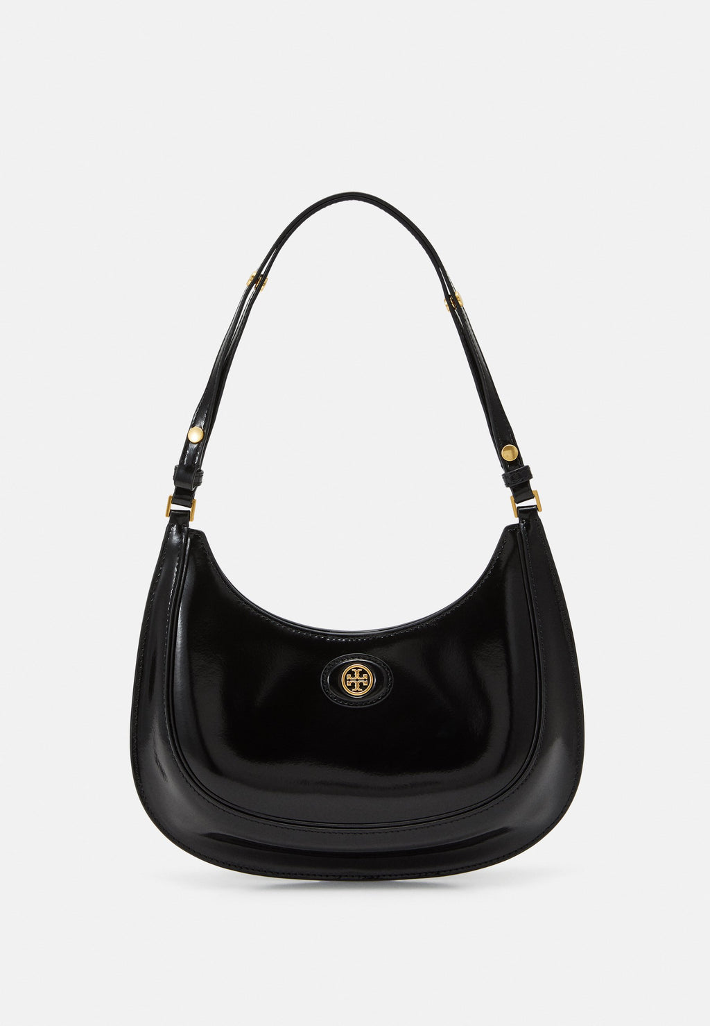 Tory Burch
Robinson Convertible Crescent Shoulder Bag in Patent Leather