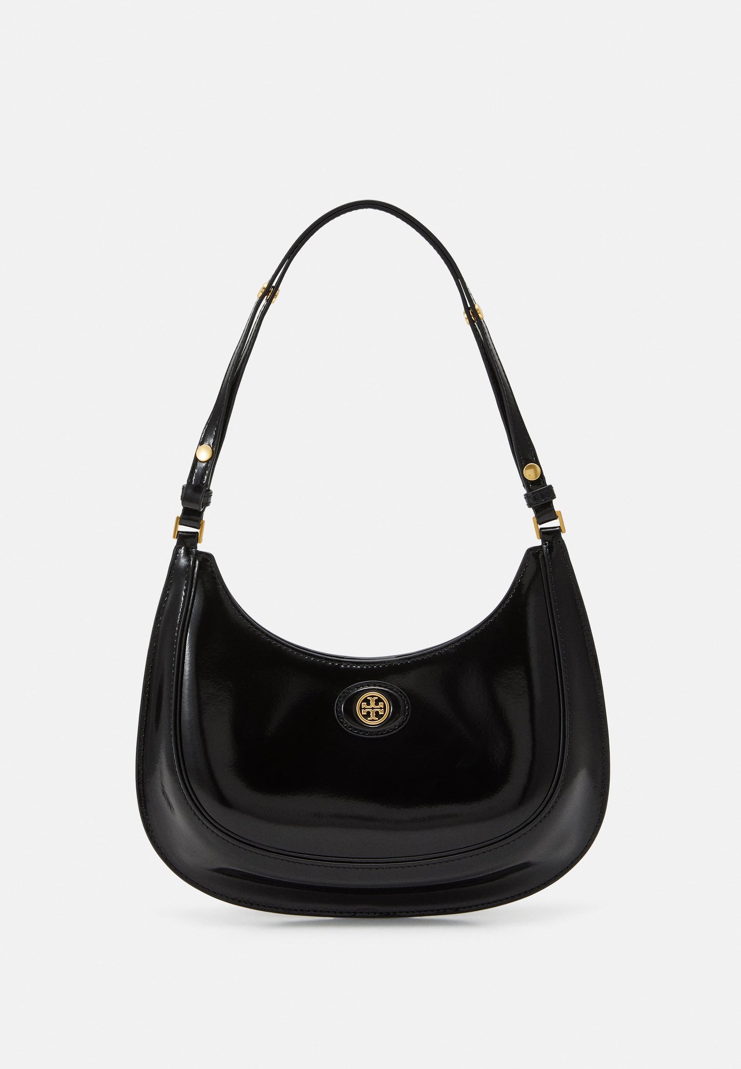 Tory Burch
Robinson Convertible Crescent Shoulder Bag in Patent Leather