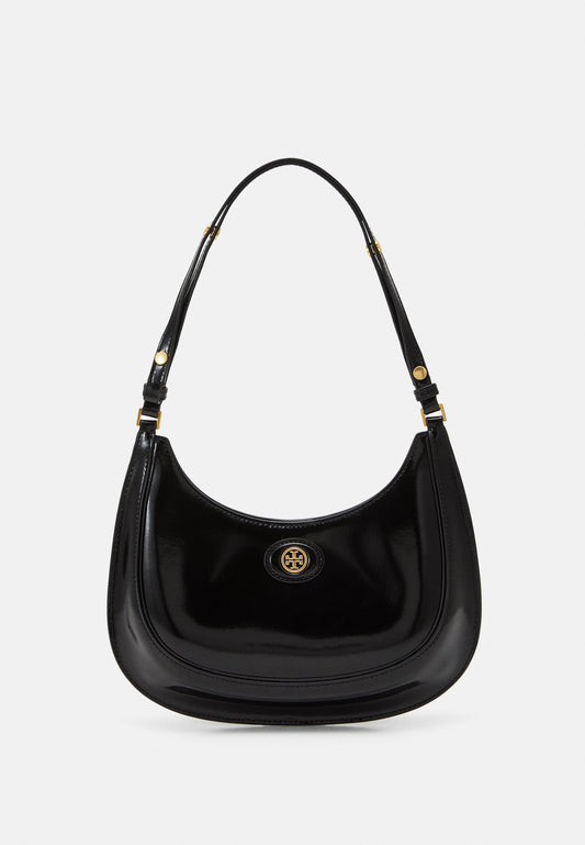 Tory Burch
Robinson Convertible Crescent Shoulder Bag in Patent Leather
