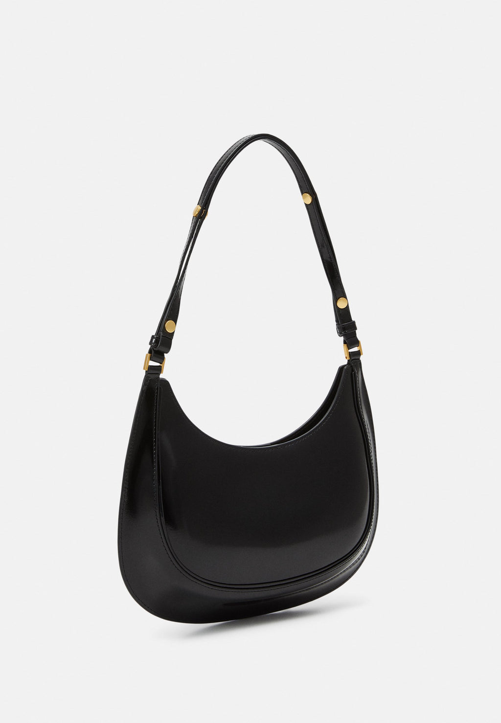 Tory Burch
Robinson Convertible Crescent Shoulder Bag in Patent Leather