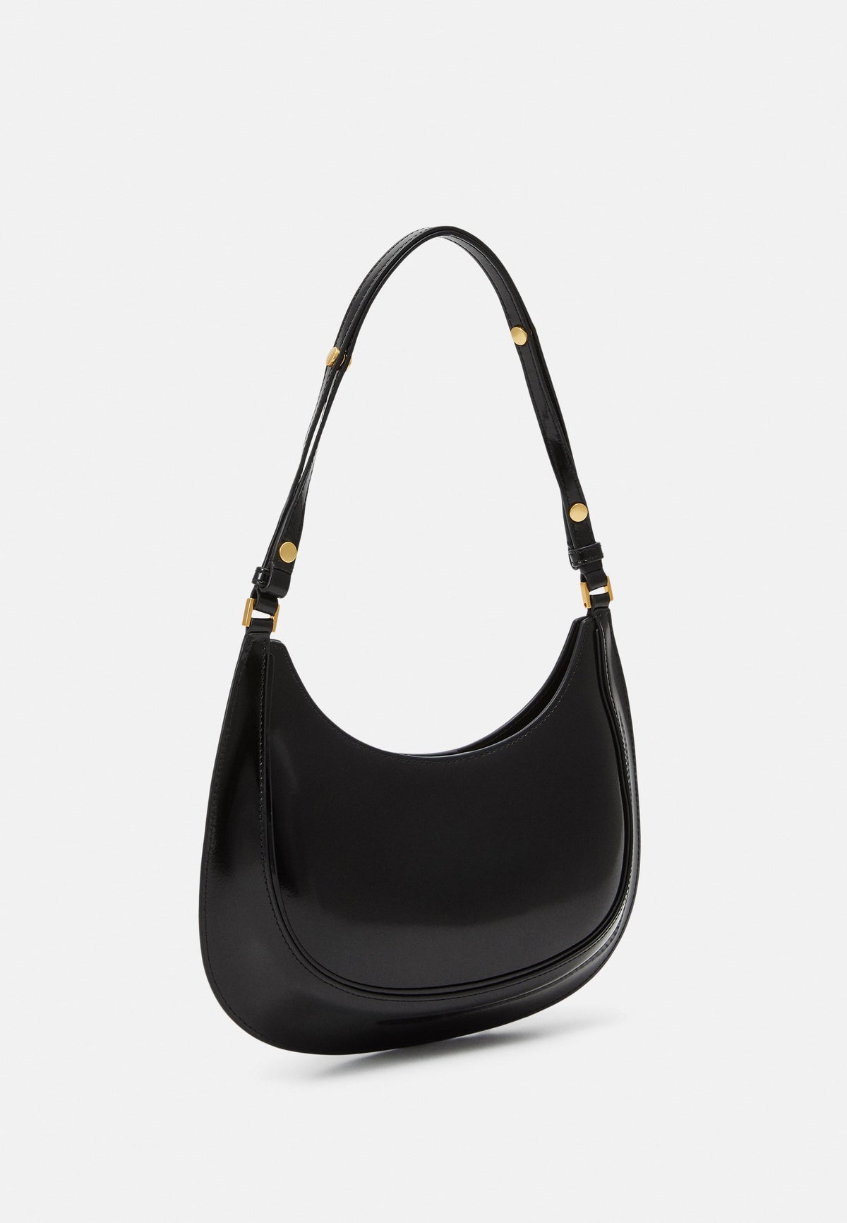 Tory Burch
Robinson Convertible Crescent Shoulder Bag in Patent Leather