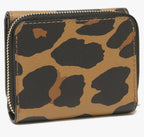 Coach Small Trifold Wallet With Leopard Print