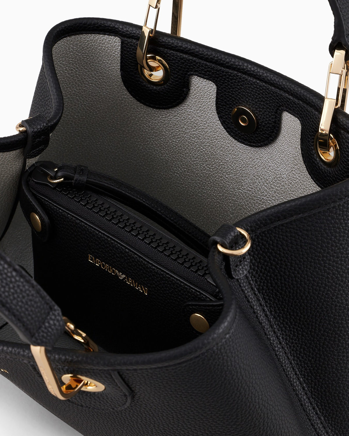 Emporio Armani Small Myea Shopper Bag With Deer Print