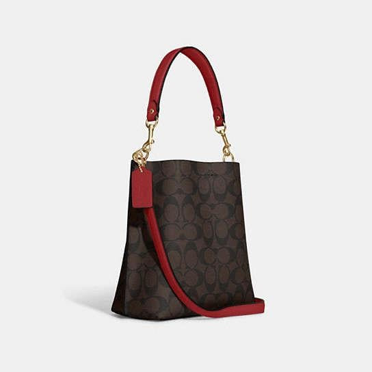 Coach Mollie Bucket Bag 22 In Signature Canvas