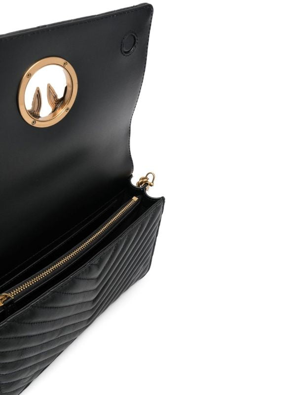 PINKO
Classic Click V-quilted Love bag