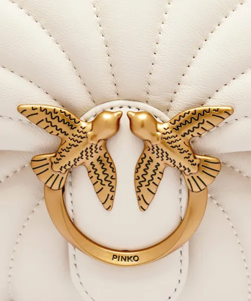 Pinko Leather shoulder bag Love Puff Mini