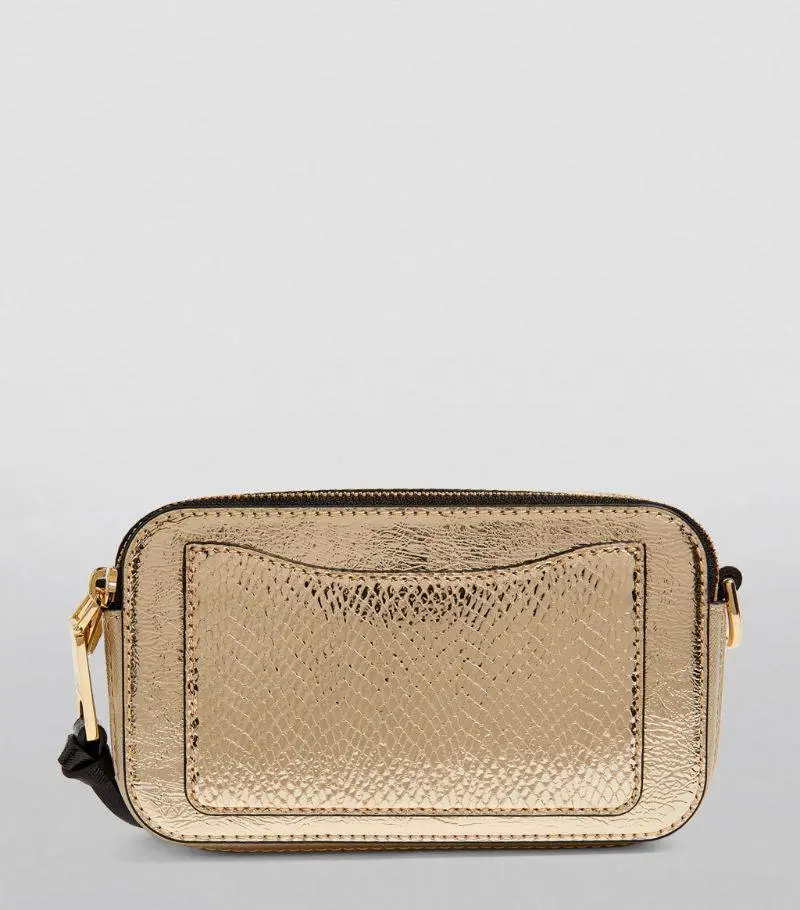 The Marc Jacobs Snapshot Cross-Body Bag Patchwork Metallic Gold