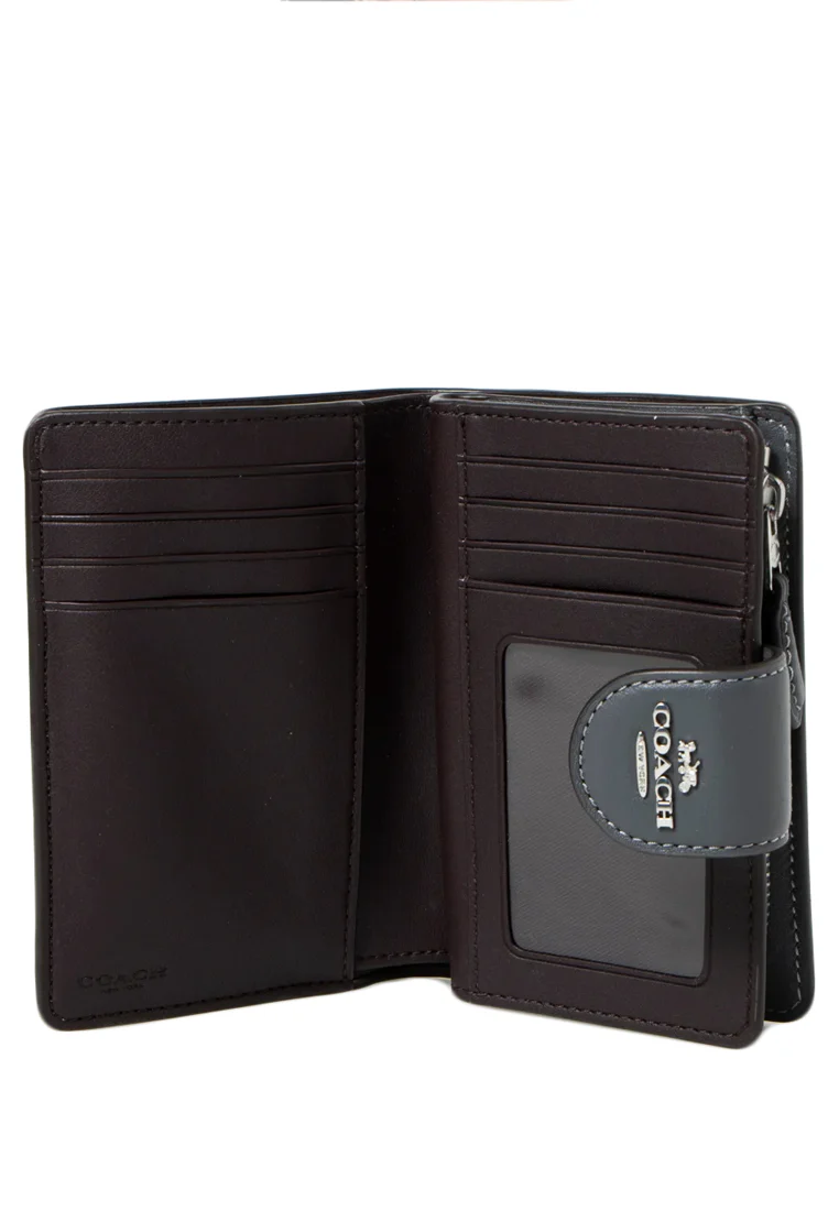 Coach Medium Corner Zip Wallet With Signature Leather