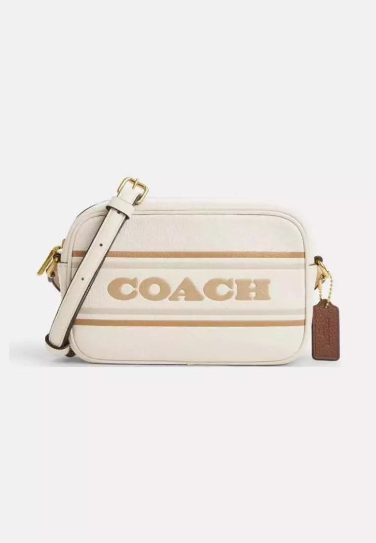 Coach Mini Jamie Camera Bag With Stripe Chalk Multi
