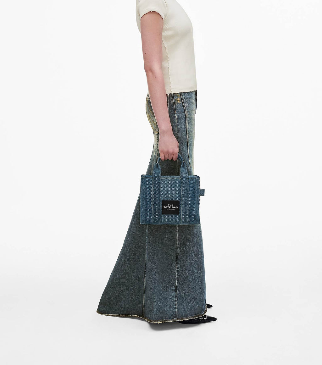 Marc Jacob The Crystal Denim Small Tote Bag