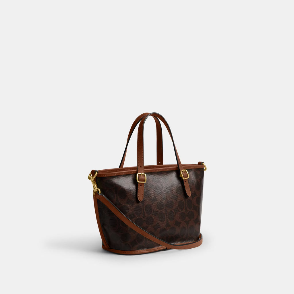 Coach Taxi Tote Bag 21 In Signature Canvas
