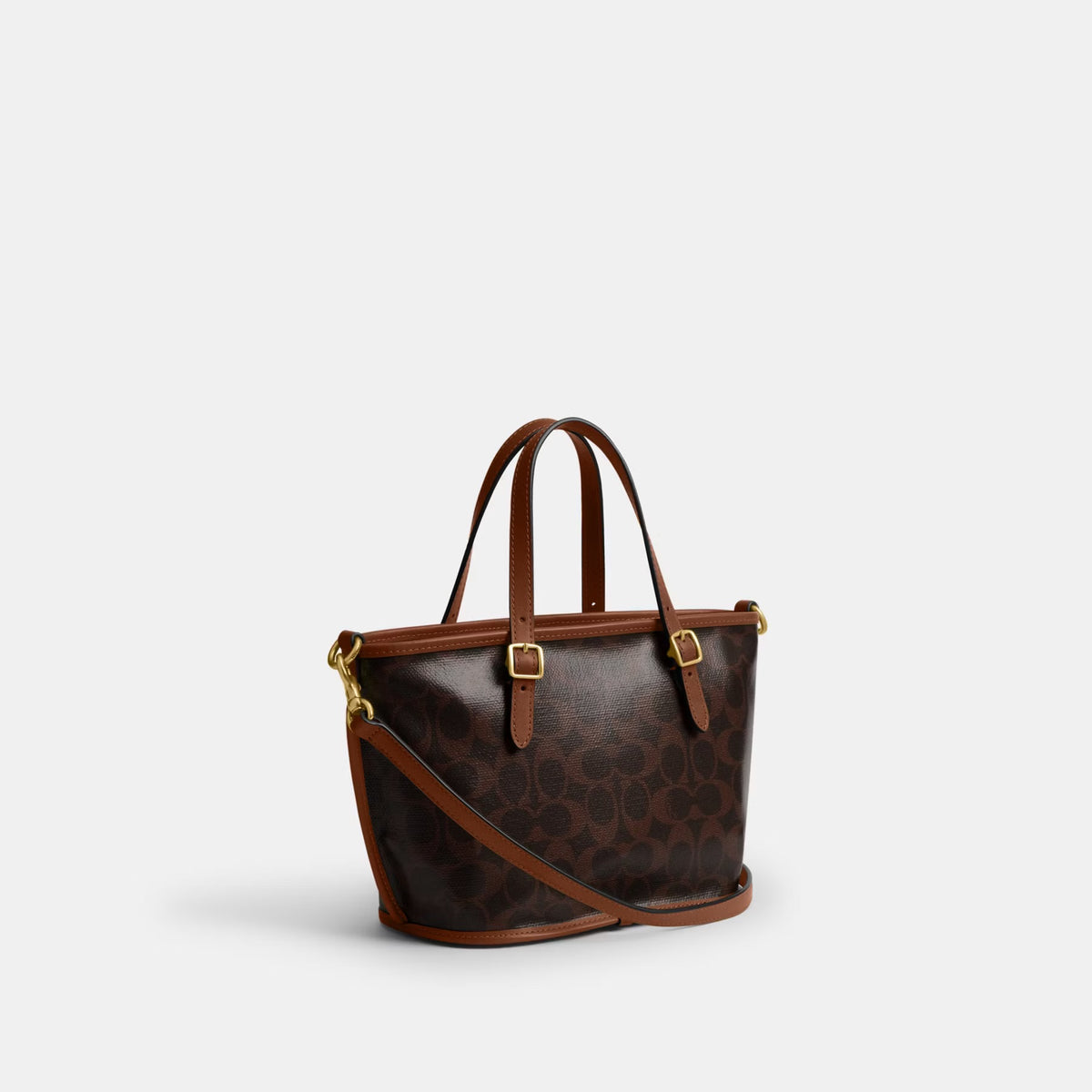 Coach Taxi Tote Bag 21 In Signature Canvas