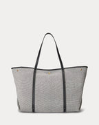 Ralph Lauren Canvas & Leather Large Emerie Tote