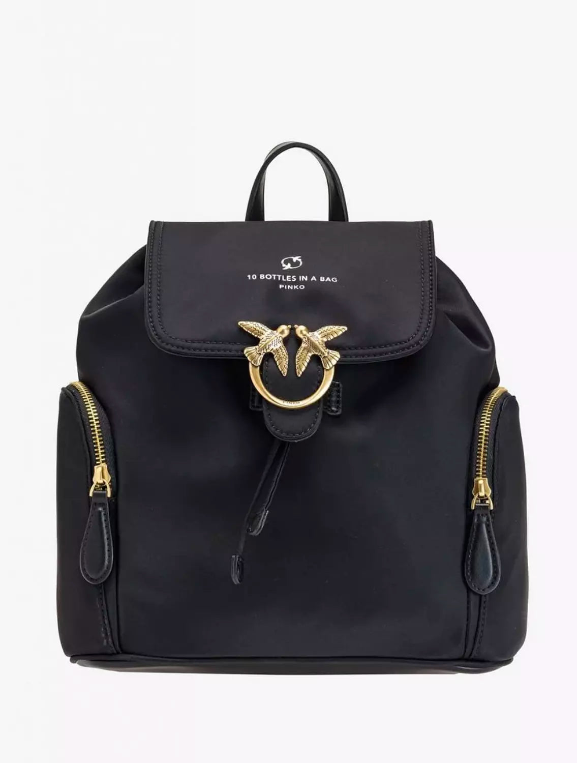 Pinko Recycled Backpack LIMO Black Block