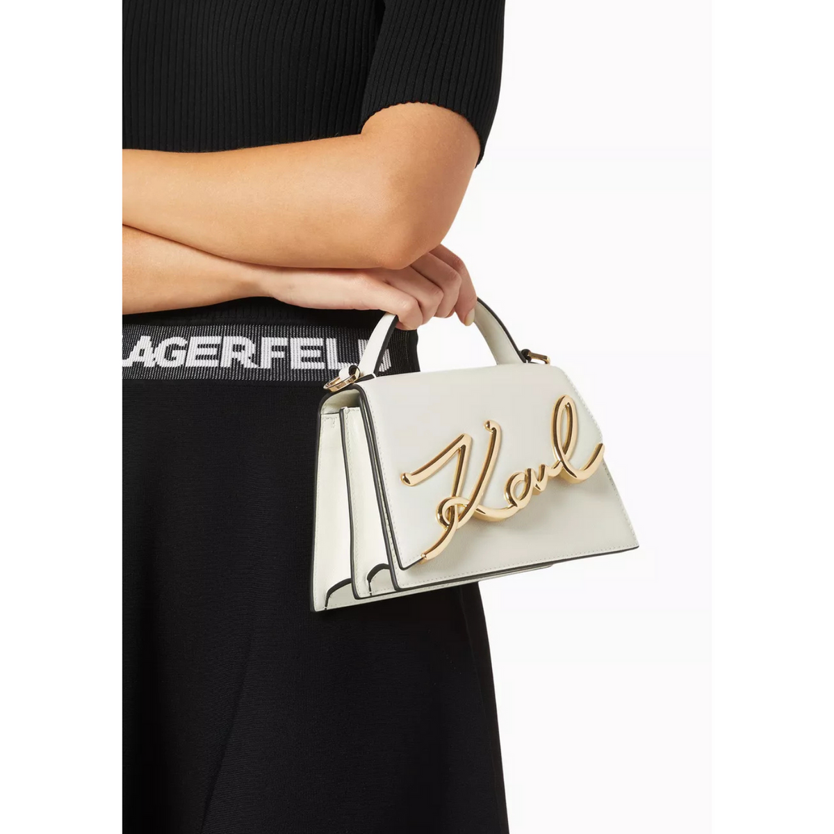 Karl Lagerfeld K/Signature Medium Crossbody Bag