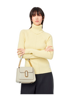Marc Jacobs The J Marc Chain Leather Satchel Bag Cloud White