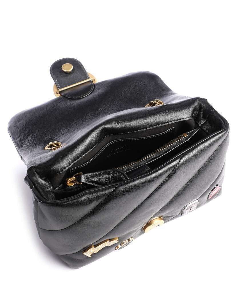 Pinko Love Bag Puff Versify Pins – black