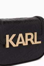 Karl Lagerfeld - K/Letters black bag with logo accent