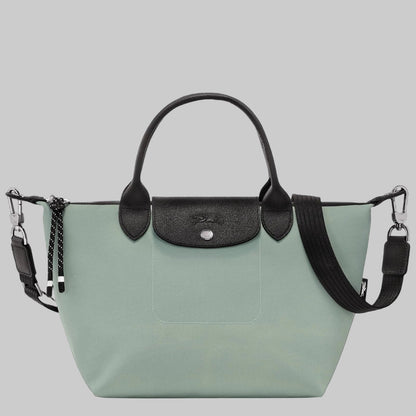 Longchamp Le Pliage Energy Handbag In Vervain Recycled Canvas - Small
