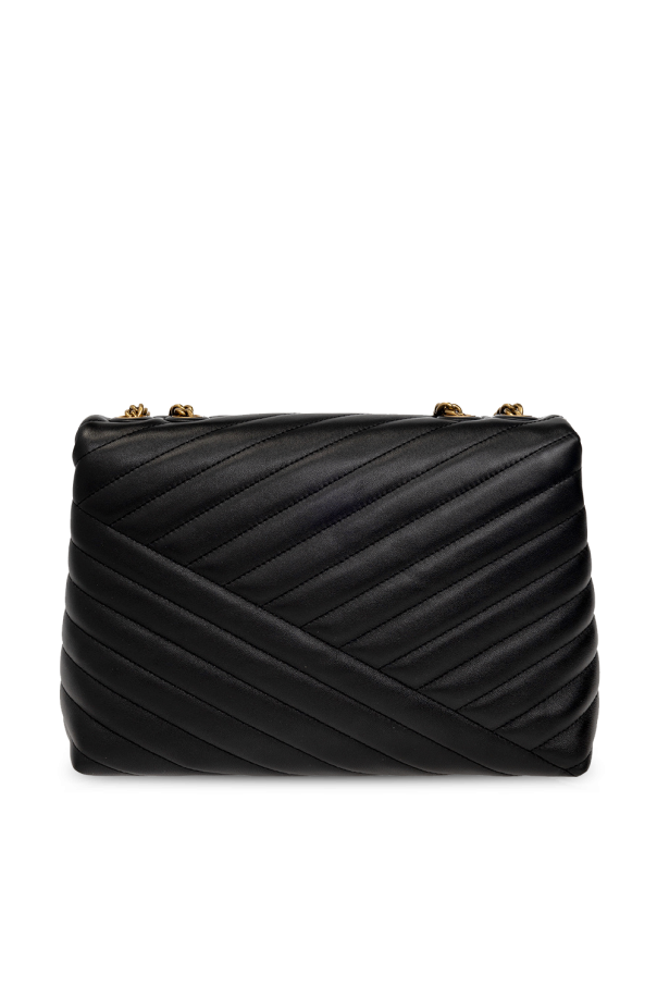 TORY BURCH
Kira Chevron Convertible Shoulder Bag in black leather