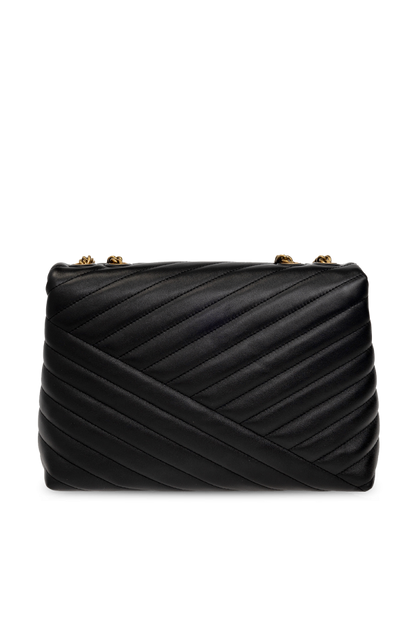 TORY BURCH
Kira Chevron Convertible Shoulder Bag in black leather
