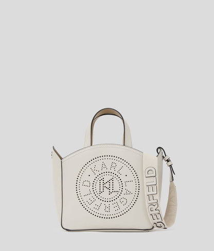 Karl Lagerfeld- K/Circle Perforated Small Tote Bag