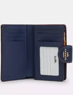Coach Medium Corner Zip Wallet In Signature Denim
