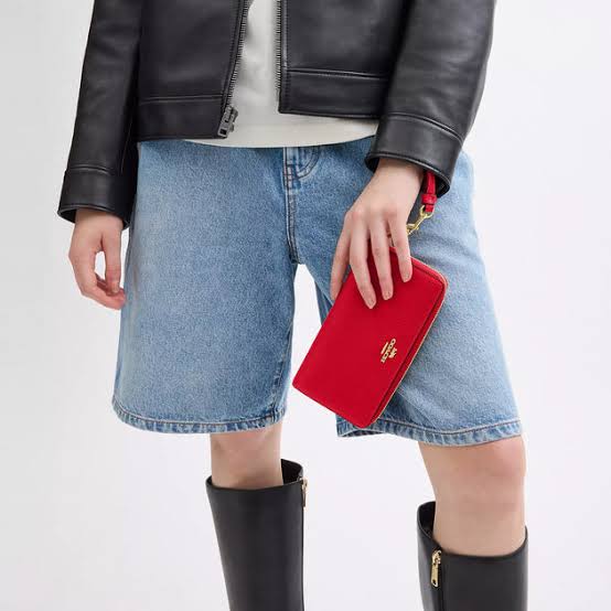 Coach Signature PVC Slim Envelope Wallet