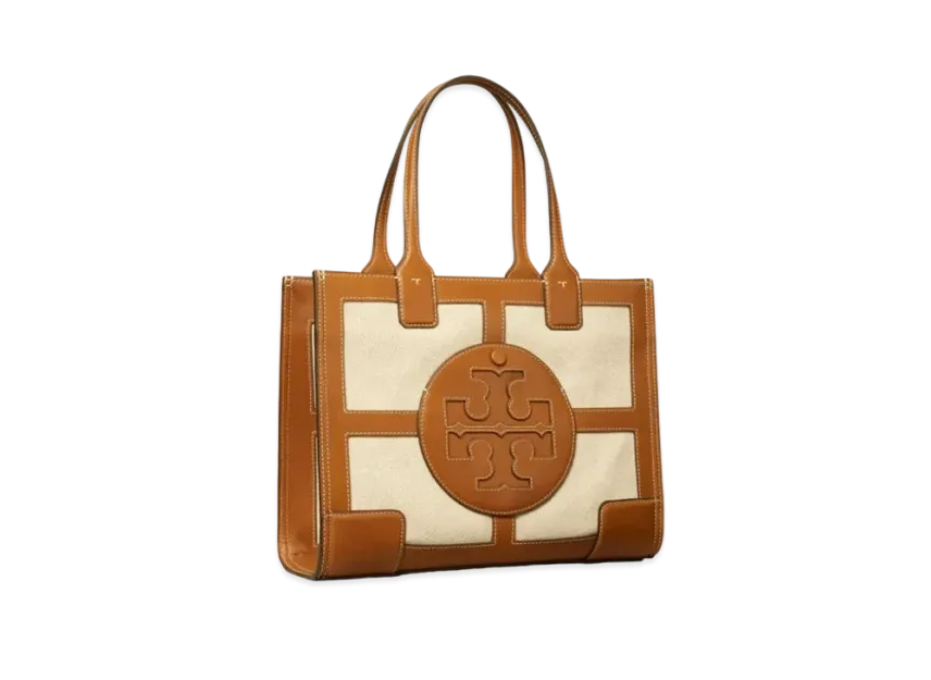 Tory Burch Ella Canvas Quadrant Tote Bag