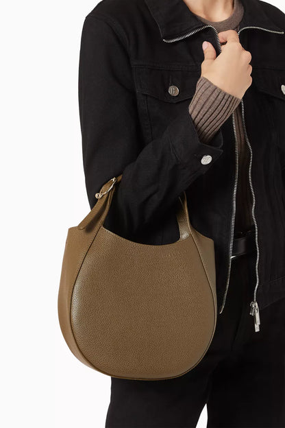 Longchamp
small Le Foulonné grained leather cross body bag