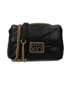 Pinko Leather messenger bag Love Mini Puff Maxi Quilt Jewe