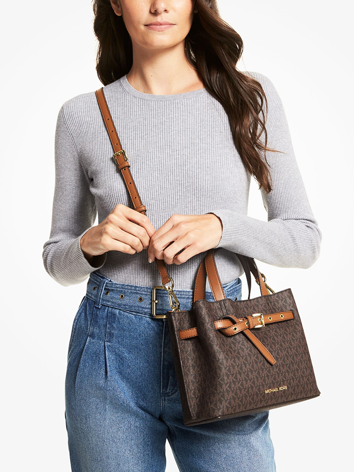 Michael Kors Emilia Small Signature Logo Satchel