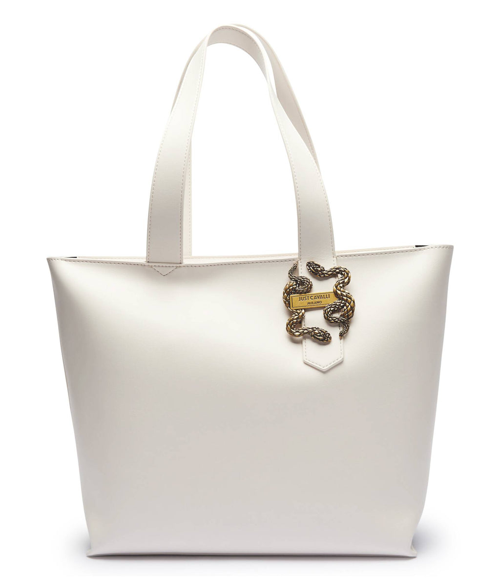 Just Cavalli Tote Bag With Mirror Snake