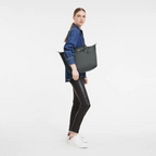 Longchamp Le Pliage Green Tote bag Graphite - Large