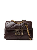 Pinko Love large Puff Bag in burgundy