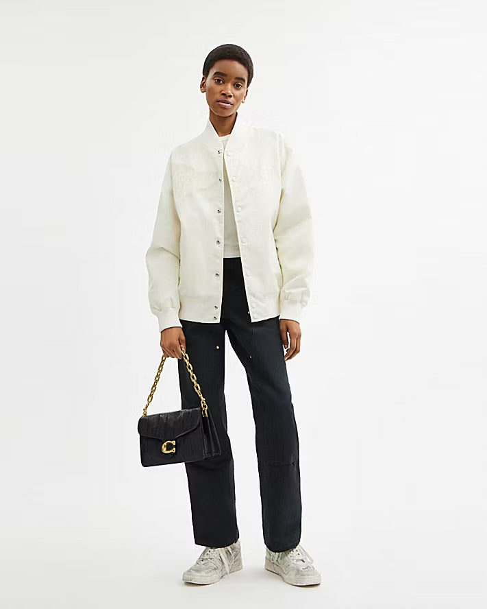 Coach Chain Tabby Shoulder Bag With Quilting