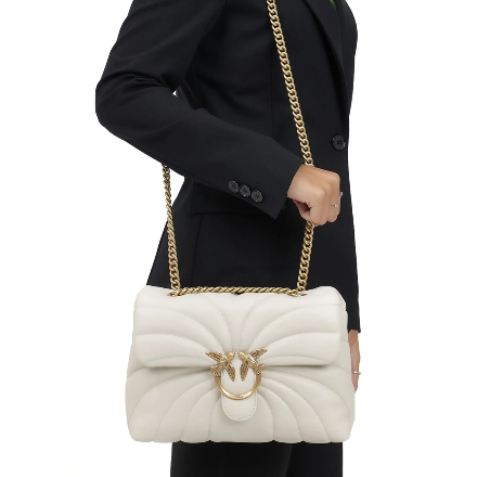 Pinko White Women Shoulder Bag Cross Body Bag