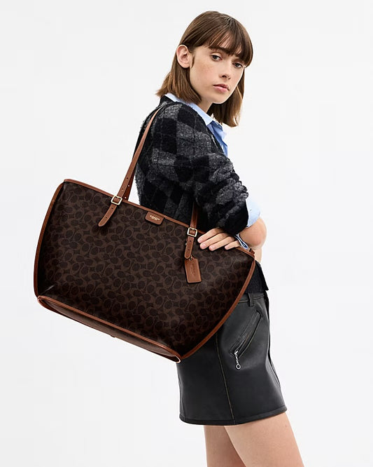 Coach Taxi Classic Signature Canvas Tote Bag B2G1