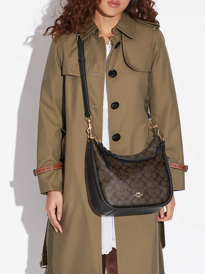 Coach Jules Hobo In Signature Canvas