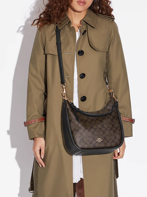 Coach Jules Hobo In Signature Canvas