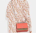 Coach Klare Crossbody In Signature Canvas r Khaki Tangerine