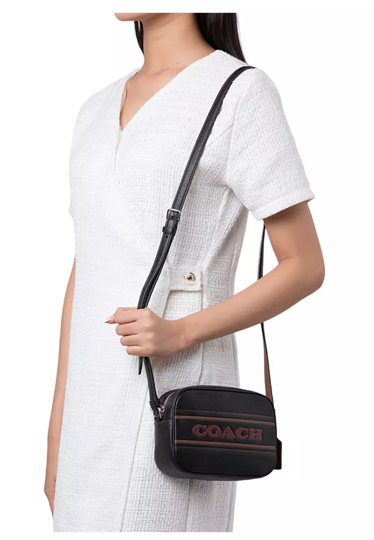 Coach mini Jamie Camera Bag with Stripe - Black