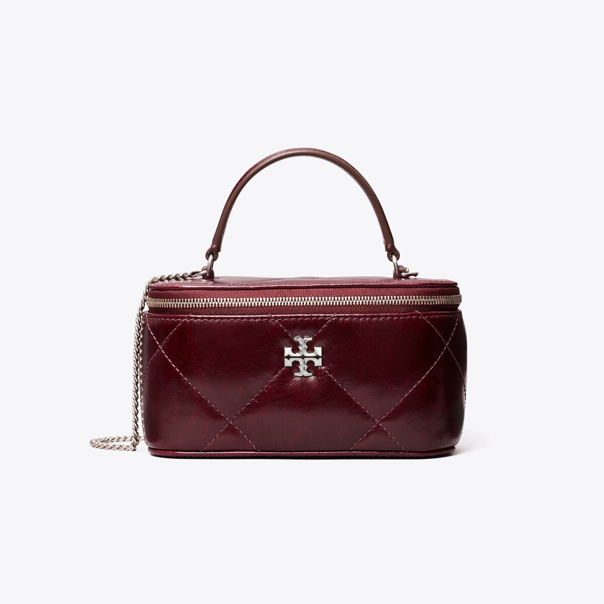 Tory Burch Kira Diamond Quilt Distressed Vanity Case