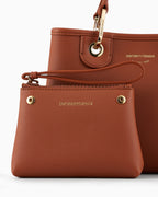 Emporio Armani Small Myea Shopper Bag With Deer Print
