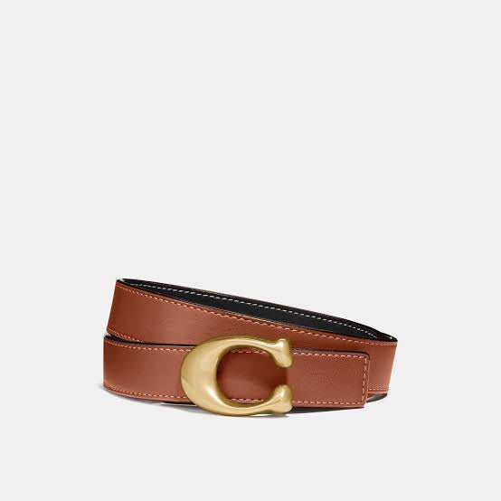 Coach Sculpted C Buckle Cut-To-Size Reversible Belt, 25 Mm